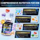 Multivitamin Gummies for Men 40 Plus - Methylated Vitamins Gummy, EXP: 04/17/2028