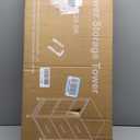 3 Drawers Dresser for Bedroom Fabric Storage Tower with Wooden Top, 11.8"D x 15.7"W x 29.5"H