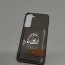 Asuwish Phone Case for Samsung Galaxy S22 5G Wallet Cover with Tempered Glass Screen Protector and Thin Slim Ring Stand Credit Card Holder Leather Cell Accessories S 22 22S 4G G5 6.1 inch Gray