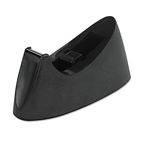 Universal UNV15001 1 in. Core Weighted Nonskid Base Desktop Tape Dispenser - Black