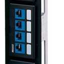 Leviton QuickPort 12-Port Patch Block, 49255-Q89, Black