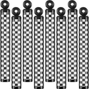 32 Pcs Checkered Bubble Wands Black and White Checkered Bubble Wand Race Car Party Favors for Adult Summer Activity Race Car Birthday Goodie Bag Stuffers Gifts Wedding Supplies