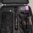 Lavinda Professional Electric Nail Drill Kit, 35000RPM Cordless Portable Machine for Acrylic Gel Nails, Rechargeable E File With Black Rhinestones, Manicure Tools (Black)