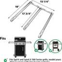 Uniflasy 69787 Grill Burner Tubes for Weber Spirit and GS4 Spirit II 300 Series, Spirit E310 E320 S310 S320 E330 S330 304 Stainless Steel Gas Grills, 18 Inch Grill Burner for Weber Spirit Grill Parts