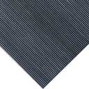 Rubber-Cal Fine Rib Corrugated Rubber Floor Mat - 1/ 8" x 3ft x 4ft Black