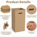 Domensi 6 Pack 30 Gallon Corrugated Cardboard Disposable Trash Cans Party