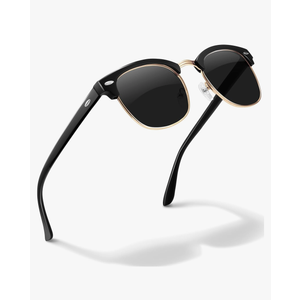 livho Rimless Trendy Polarized Sunglasses Men Women, Retro Sun Glasses for Men Women 2025, Semi Rimless UV Protection Shades