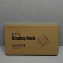 KLM Liquor Bottle Display Shelf, Coffee Syrup Rack Organizer, 3 Step Countertop Liquor Wine Rack, mini bar,liquor cabinet, Home Retro Bar Shelf Stand for Liquor Whiskey, Spirits