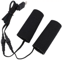 Yunseity Heated Motorcycle Grips Cover 6 Temperature Settings USB Heated Handlebar Sleeves for ATV Bike Scooter, Large Heating Components, Quick Heating in 10 Seconds