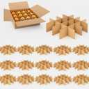 16 Set Moving Box Divider Kits 13 x 13 x 3 Inch Shipping Cardboard Packing Dividers for Fruit Separation Glass Inserts Moving Kitchen Glassware Dish Packing Supplies(Box Not Included)