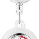 AGEN KGEN 3X Retractable Nurse Watch for Nurses Doctors, Clip-on Hanging Lapel Nurse Watch Silicone Cover Brooch Fob Pocket Watch Badge Reel