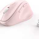 MICROPACK Digitally Yours Ergonomic Wireless Mouse with USB Receiver for PC, Laptop and Desktop, Pink