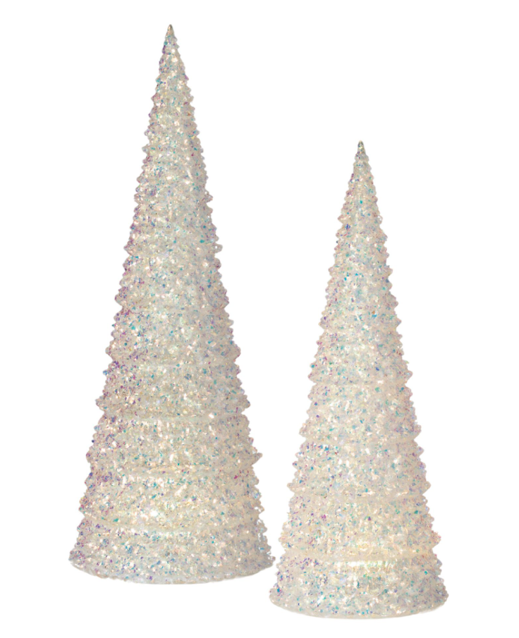 Sullivans 17-in Lighted Decoration Christmas Tree(s) (2-Pack) Battery-operated Christmas Decor