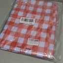 Romanstile Rectangle Vinyl Tablecloth, 100% Waterproof Buffalo Gingham Plastic Table Cloth, Heavy Duty Wipeable Checkered Table Covers for Outdoor, Camping, Picnic, Patio - 54 x 78, Red and White
