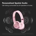 Beats Solo 4 - Wireless On-Ear Bluetooth Headphones, Up to 50-Hour Battery Life, Ultra-Lightweight Comfort, Powerful and Balanced Sound, Apple & Android Compatible, Metallic Pink