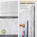 MaxGear Large Cork Board for Wall 36" x 24", Light Gray Bulletin Board, 6 Pack Felt Wall Tiles with Pushpins, Cork Boards for Office Pin Board Tack Board Cork Boards