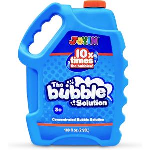 JOYIN 100 Oz Concentrated Bubble Solution (up to 8 Gallon) for Large Party in Summer Celebrations, Party Favor, Bubble Summer Toy, Classroom Prizes, Easter (Blue)