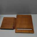 Cookbook Stand Recipe Book Holder: Recipe Cook Book Stand for Kitchen Counter, Wooden Adjustable iPad Tablet Cookbook Stand  Wood Cutting Board Style  Brown