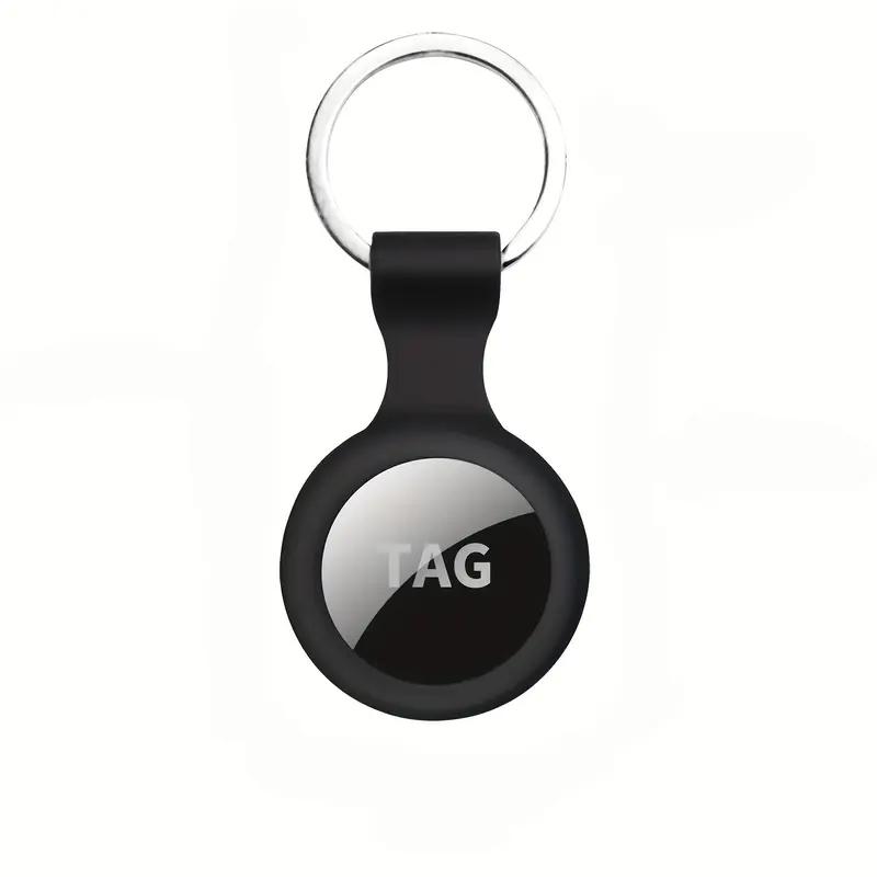 Silicone AirTag Case, Keychain Tracker Holder, Anti-Lost Protective Cover, Shockproof Anti-Scratch Waterproof Design, Perfect for Keys, Luggage, Bags, Pet Collars and Daily Outdoor Use