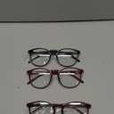 IBOANN Chic & Comfy Blue Light Glasses for Women - 3-Pack Round Frames, Screen-Ready Style with UV Protection Coating