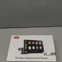 9" Wireless Apple Carplay Screen for Car with 4K Dash Cam, Portable Apple Carplay & Android Auto with 1080p Backup Camera DVR, Voice Control/GPS Navigation/Mirror Link/BT