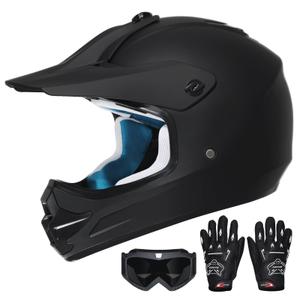 ROOZO Youth Kids Dirt Bike Helmet DOT Approved, Full Face Motocross Set Small