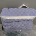 YEMYHOM 6 Packs Latest Checkered Dining Chair Slipcover Parsons Chair Furniture Protector Stretch Chair Covers for Dining Room, Restaurant, Kitchen, Party (Gray)