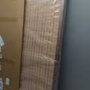 3 Panel Short Panel Divider Screen,3.95 FT Tall Bamboo Room Divider Folding Privacy Screen,Short Panel Divider Freestanding Room Divider for Room Seperation, Brown