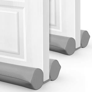 2 Pack Under Door Draft Stopper - Bottom Door Gap Filler & Seal - Windproof Coating Cover - Fits 30 to 36 Door - Block Noise, Sound, Hot Air, Light, Wind - Easy Install Draft Blocker - Gray