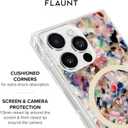 Flaunt Official Square Protective Case - Compatible with iPhone 16 Pro - Compatible with MagSafe & Wireless Charging - Drop-Tested & Shockproof - (Rainbow Confetti Tortoise Shell)