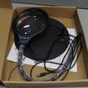 10X 20X Desk Magnifying Glass with Light and Stand, Large Magnifying Lamp with 3 Color Modes Lighted Magnifying Light for Crafts Hands Free, Upgrated Head Button Reading Magnifier for Books Sewing