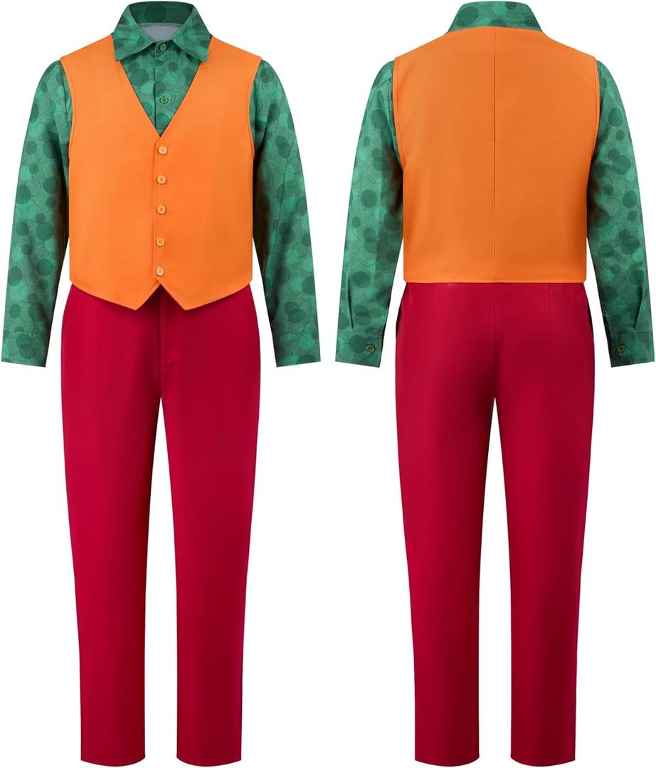 Spooktacular Creations Scary Clown Costume Men, Killer Clown Costume, Creepy Halloween Costumes for Men 2025 (XL)