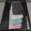 Wireless Keyboard and Mouse Combo - Full-Sized Ergonomic Keyboard with Wrist Rest, Phone Holder, Sleep Mode, Silent 2.4GHz Cordless Keyboard Mouse Combo for Computer, Laptop, PC, Mac, Windows -Trueque (1 PACK, Black)