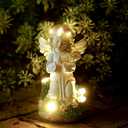 Angel Garden Decor Statue Solar Angel Decorations for Yard Outdoor Decorations for Patio Gift for Mom