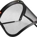 Face Shield and Bracket Combo Steel Wire Visor for Hard Hat Protector when You Are Trimming Garden or Logging Black Accessories
