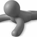 Umbra Buddy Door Stop, Heavy-Duty and Flexible, Soft-Touch Finish, Protects Your Floors, Grey