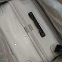 Hanke 26 Inch Expandable Luggage Top Opening Checked Bag Luggage Hard Shell Suitcases with Wheels Lightweight Travel Luggage Heavy Duty Luggage Suitcase with Lock for Woman Men-Ivory White