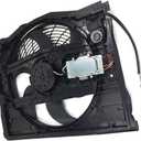 PartsFlow Radiator Cooling Fan Assembly for 1999-2006 BMW 325Ci/330Ci/320i/325i/325xi/330i/323Ci/323i/328Ci/328i 64546905076