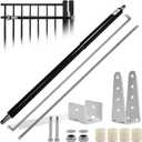 TB200 Outdoor Heavy Duty Gate Closer,High Grade Hydraulic Gate Closer for 50 to 140 Pounds in Weight,40 to 64 Inches in Width Suitable for Home Yard, Fences,Farms,Open Stadiums(Black)
