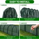 109" Foldable Chicken Runs for Outside with 30 Landscape Nails