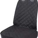 HONEST OUTFITTERS Dog Car Seat Cover, Pet Front Cover for Cars, Trucks, and Suv's - Waterproof & Nonslip Dog Seat Cover,(Front Seat) (Black)
