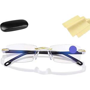 1 Blue Light Presbyopia Glasses, New Intelligent Zoom Presbyopia Glasses, Anti-Glare Protection Magvision Glasses for Men/Women for Reading, Computer Or TV