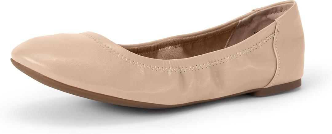 Amazon Essentials Women's Belice Comfortable Slip-On Ballet Flats Shoes, 12