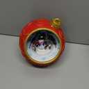 Christmas Village Scene Animated Rotating Snowman LED Lights Christmas Decorations Music with Volume Adjustment USB/Battery Collectible Buildings Figurines Globe Gifts