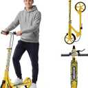 Scooters for Kids 8-12, Teens & Adults - Load 240 LBS, 8-Inch Wheels, Kick Scooter with Shock Absorption System, Hand Brake & Bell, 4 Adjustable Height Levels, Perfect for School, Commuting or Park