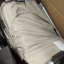 UPPAbaby Cruz V3 Stroller - from Birth + Car Seat Compatible - Full-Size, Reversible Seat - Infant Insert, Bug and Rain Shields Included - Ada - (Sandstone Mlange/Carbon Frame/Chestnut Leather)