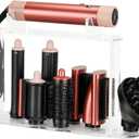 Storage Holder Compatible with Dyson Airwrap Styler Accessories, Upgraded Acrylic 7 Holes Countertop Organizer Stand, Desktop Organizer for Attachments for Bathroom