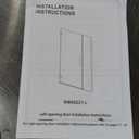 Frameless Pivot Glass Shower Door 42" W  72" H, Pivot Swing Shower Door with 1/4" SGCC Tempered Glass, Brushed Gold