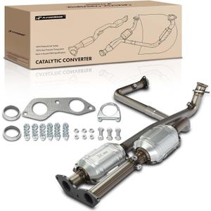 A-Premium Catalytic Converter Kit Direct-Fit Compatible with Chevrolet Tahoe, C1500, C2500 Suburban, C2500 & GMC Yukon, K1500, K1500/K2500 Suburban, K2500 & Cadillac Escalade, 5.7L, EPA Compliant