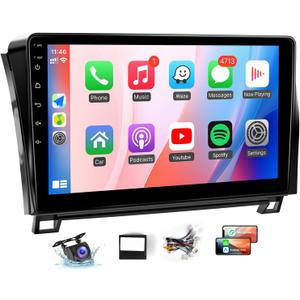 Naifay Car Stereo for (Fit J.B.L Version) Toyota Tundra 2007-2013 Toyota Sequoia 2008-2018 Radio Upgraged, 10.1inch Touch Screen for Tundra Carplay Android Auto Bluetooth GPS WiFi + Can Bus MIC